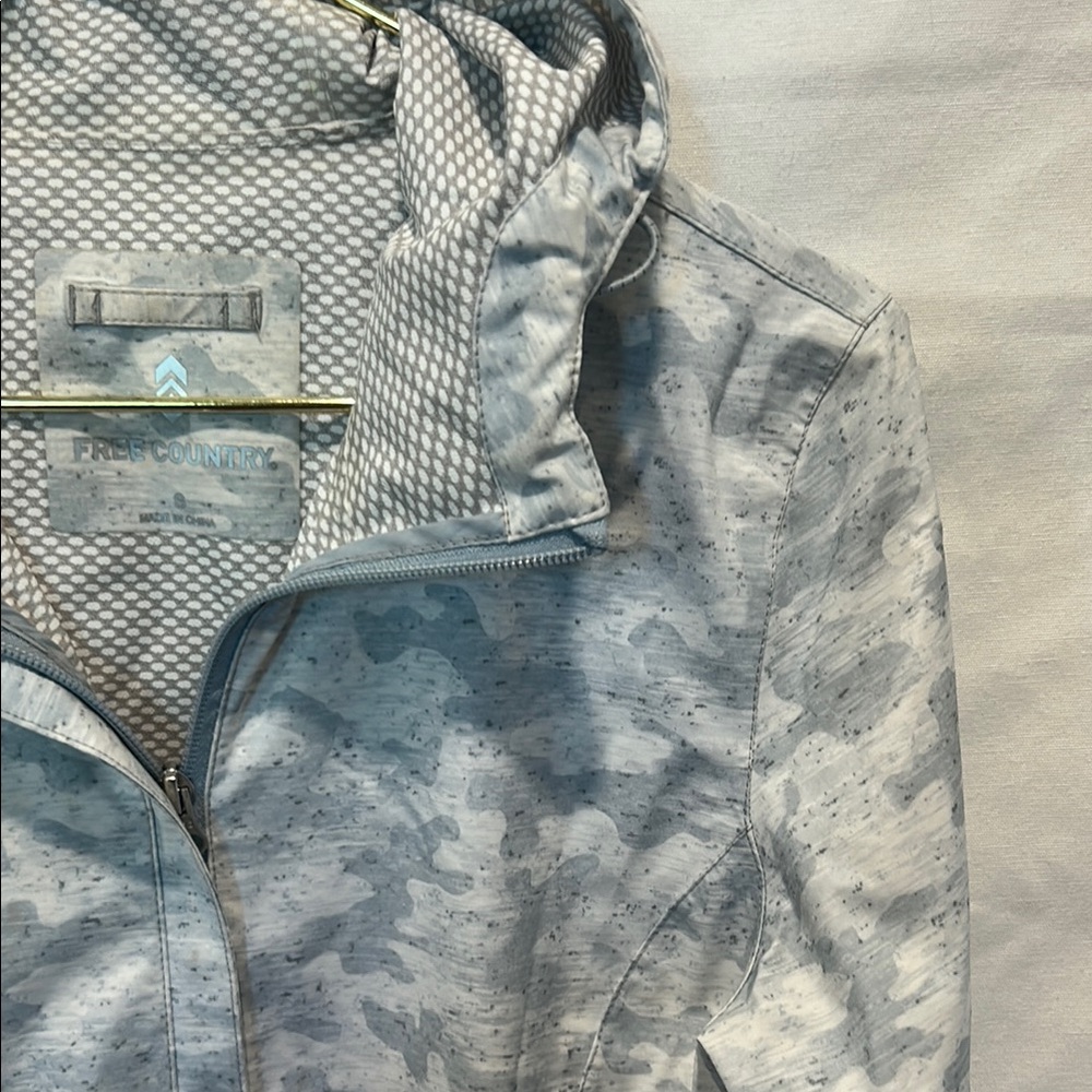 Free Country Gray Utility Jacket Lightweight Water-Resistant - Picture 3 of 4